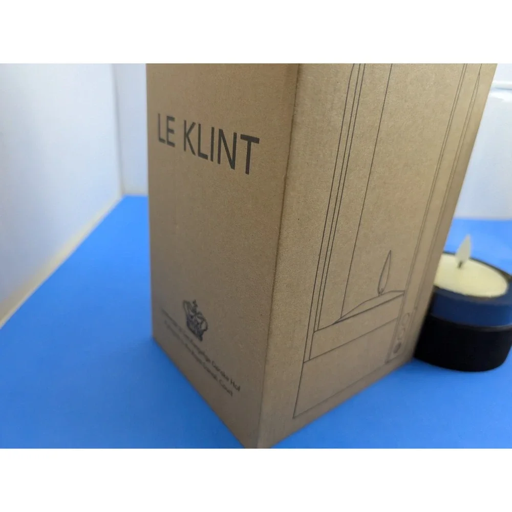 Le Klint Candlelight Electric Lantern Black Cork Oak Glass LED LK380 New